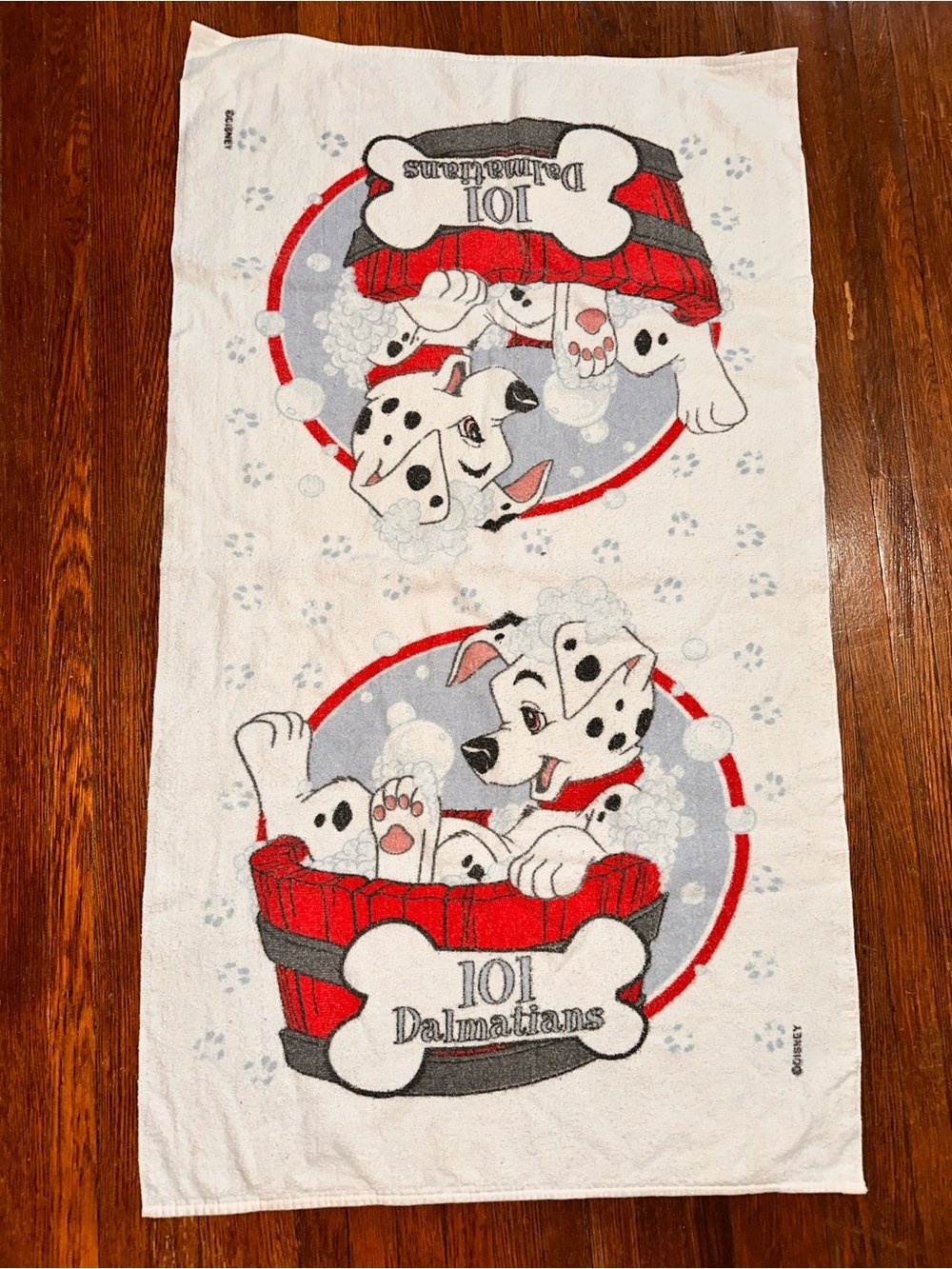 Vintage 90’s 101 Dalmatians Disney Kid’s Bath Towel